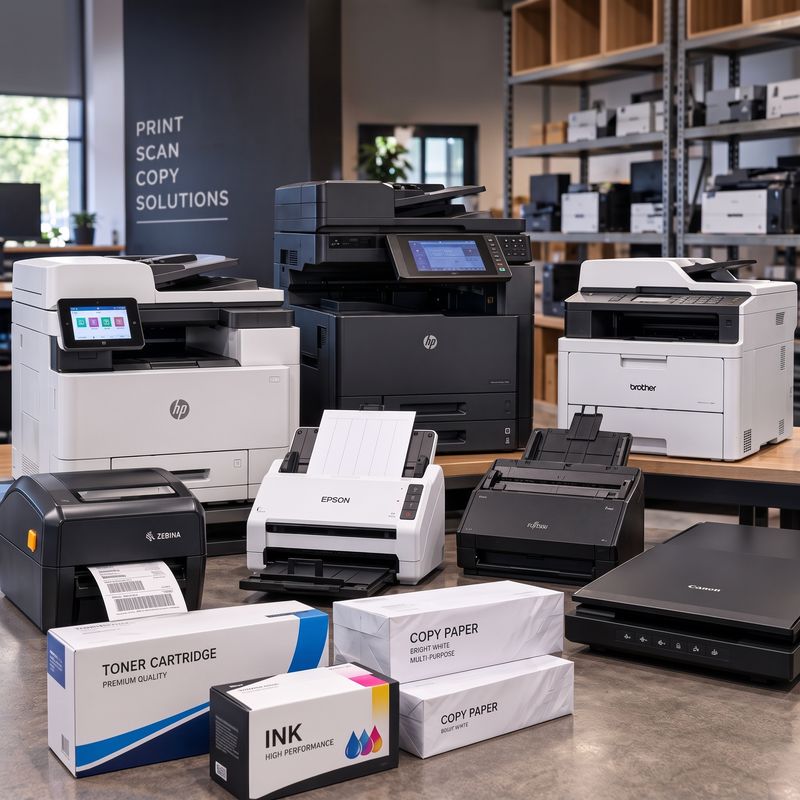 printers, scanners, and more