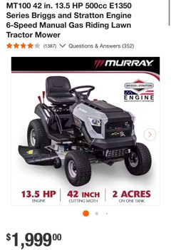 Murray riding lawn mower - Image 5