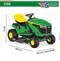 S100 42 in. 17.5 HP Gas Hydrostatic Riding Lawn Mower - Image 4