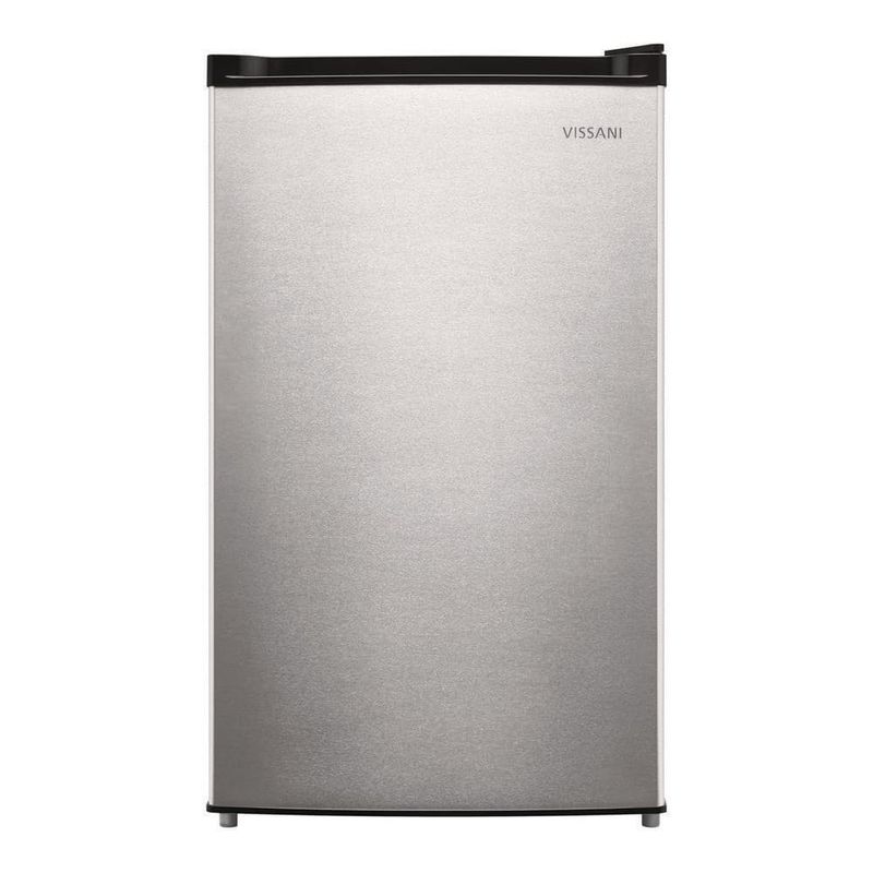 Vissani 4.4 cu. ft. Mini Refrigerator in Stainless Look with 7-Door Racks, Glass Shelves, and Energy Efficiency MDAR44SS5 - Image 1