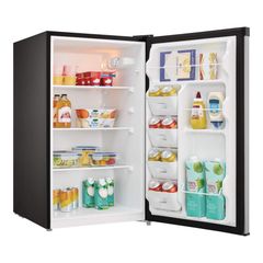 Vissani 4.4 cu. ft. Mini Refrigerator in Stainless Look with 7-Door Racks, Glass Shelves, and Energy Efficiency MDAR44SS5 - Image 4