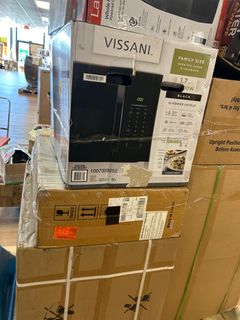 Vissani 1.7 cu. ft. 1000-Watt Over the Range Microwave in Black HVO170B - Image 6