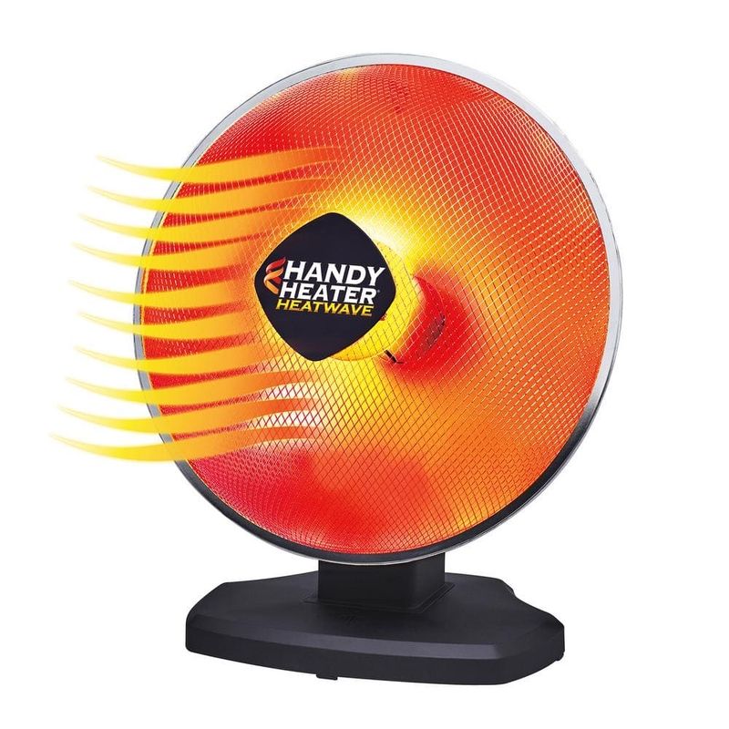 HANDY HEATER 1200-Watt Electric Oscillating Ceramic Parabolic Space Heater HEATPO-MC1 - Image 1