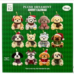 Plush Ornament Advent Calendar, Set of 12 - Image 2