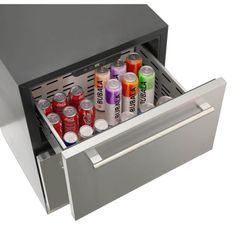 Koolmore 24 in. 4.9 cu. ft. Built-In Outdoor Refrigerator with Double Drawer for Outdoor Home Kitchen in Stainless-Steel KM-OKS-RD2 - Image 4