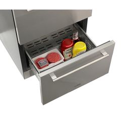 Koolmore 24 in. 4.9 cu. ft. Built-In Outdoor Refrigerator with Double Drawer for Outdoor Home Kitchen in Stainless-Steel KM-OKS-RD2 - Image 5