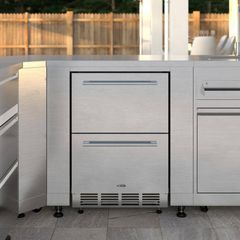 Koolmore 24 in. 4.9 cu. ft. Built-In Outdoor Refrigerator with Double Drawer for Outdoor Home Kitchen in Stainless-Steel KM-OKS-RD2 - Image 6