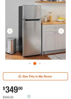 Vissani 7.2 cu. ft. Top Freezer Refrigerator in Fingerprint Resistant Stainless Steel Look MDTF7SSES4 - Image 2