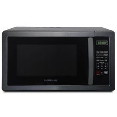 Farberware Classic 1.1 cu. ft. 1000-Watt Countertop Microwave Oven, Black Stainless Steel FMO11AHTBSB - Image 1