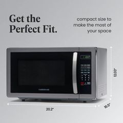 Farberware Classic 1.1 cu. ft. 1000-Watt Countertop Microwave Oven, Black Stainless Steel FMO11AHTBSB - Image 4