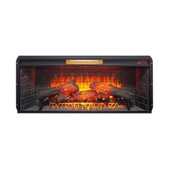 Clihome 42 in. Infrared Electric Fireplace Insert with Removable Trim 3D Flame Heater, Remote Control, Built-In Speakers CL-0456TSE60 - Image 3