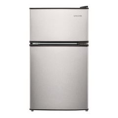 Vissani 3.2 cu. ft. Mini Refrigerator in Stainless Look with 2-Doors, Glass Shelves, and Energy Efficiency MDCM31SS5 - Image 1
