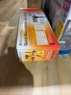 HEAT STORM Tradesman 1500-Watt Electric Indoor/Outdoor Quartz Infrared Portable Space Heater w/Tripod Wall and Ceiling Mount, Black HS-1500-TRIB - Image 7