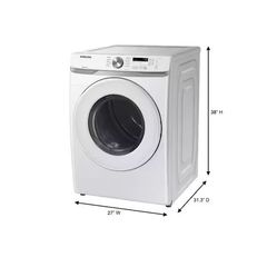7.5 cu. ft. Vented Stackable Electric Dryer in White with Sensor Dry - Image 3