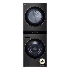 Customer Reviews for LG WashTower Stacked SMART Laundry Center 5.0 Cu.Ft. Front Load Washer & 7.4 Cu.Ft. Gas Dryer in Black Steel w/ Steam - Image 1