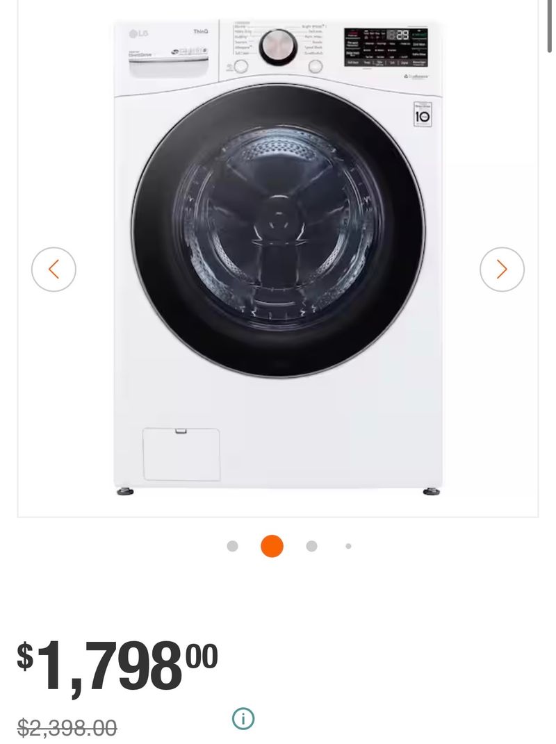 LG 4.5 cu. ft. SMART Front Load Dryer  - Image 1