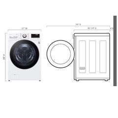 LG 4.5 cu. ft. SMART Front Load Dryer  - Image 3