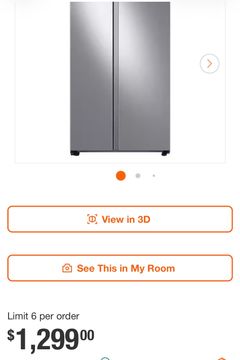 28 cu. ft. Standard Depth Smart Side by Side Refrigerator in Fingerprint-Resistant Stainless Steel - Image 1