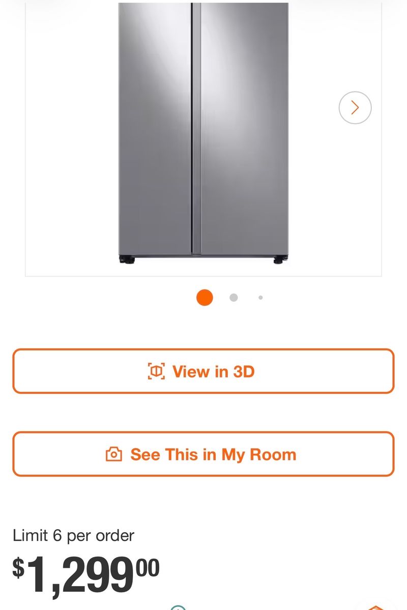 28 cu. ft. Standard Depth Smart Side by Side Refrigerator in Fingerprint-Resistant Stainless Steel - Image 1