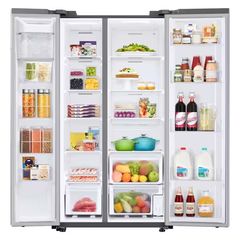 28 cu. ft. Standard Depth Smart Side by Side Refrigerator in Fingerprint-Resistant Stainless Steel - Image 3