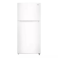 18.1 cu. ft. Top Freezer Refrigerator with Adjustable Glass Shelving in White, Garage Ready - Image 2