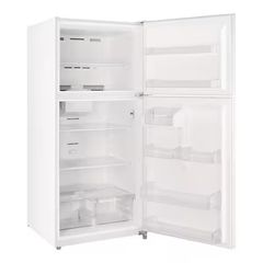 18.1 cu. ft. Top Freezer Refrigerator with Adjustable Glass Shelving in White, Garage Ready - Image 4