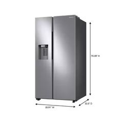 27.4 cu. ft. Standard Depth Side by Side Refrigerator in Fingerprint-Resistant Stainless Steel - Image 3