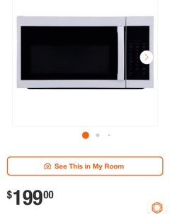 1.7 cu. ft. 1000-Watt Over the Range Microwave in White - Image 1