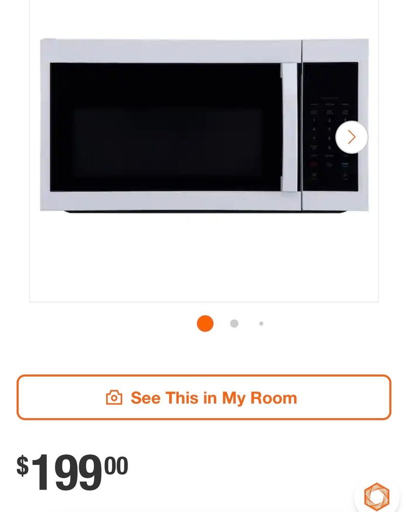 1.7 cu. ft. 1000-Watt Over the Range Microwave in White - Image 1