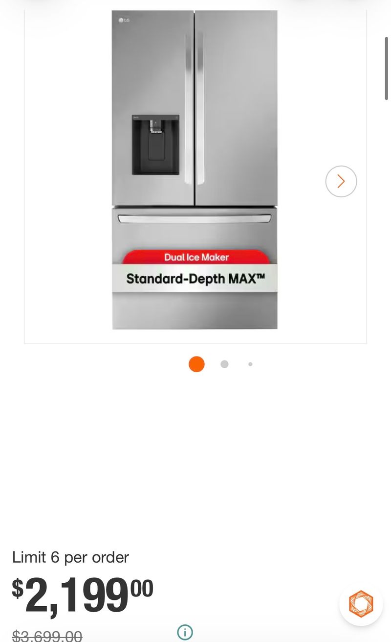 31 cu. ft. SMART Standard Depth MAX French Door Refrigerator with Dual Ice Makers in PrintProof Stainless Steel - Image 1