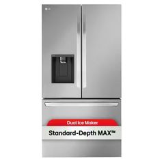 31 cu. ft. SMART Standard Depth MAX French Door Refrigerator with Dual Ice Makers in PrintProof Stainless Steel - Image 2
