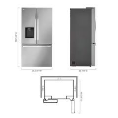 31 cu. ft. SMART Standard Depth MAX French Door Refrigerator with Dual Ice Makers in PrintProof Stainless Steel - Image 4