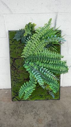 3 Artificial Moss and Fern Wall Panels - Image 4
