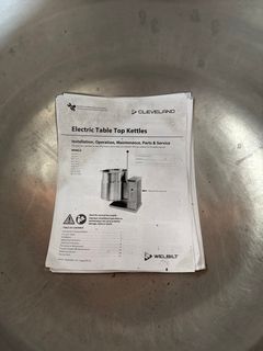 3 gallon tilting steam jacket electric kettle on custom stand - Image 5