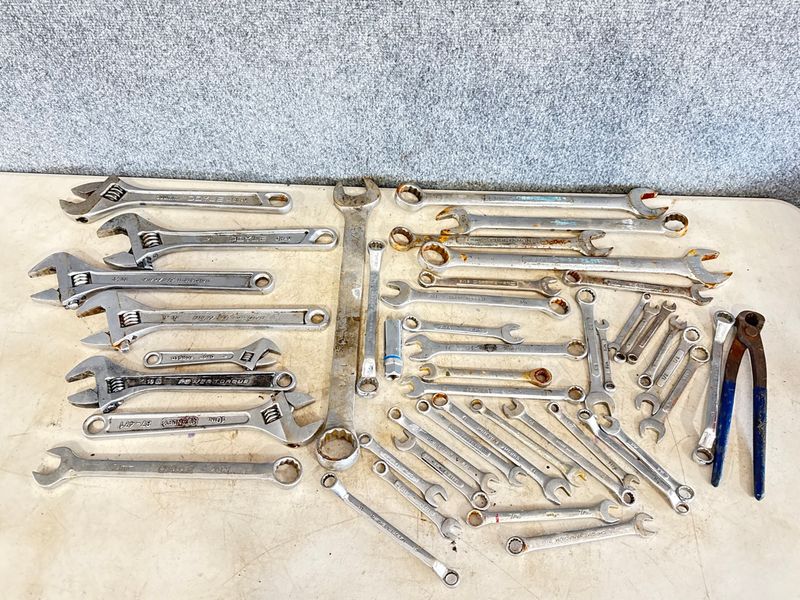 Assortment of Wrenches, Adjustable Crescent Wrenches and more