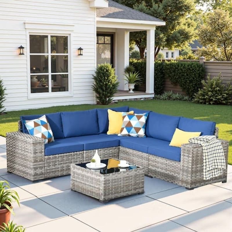 Outdoor Patio Sectional Furniture Set
