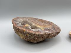 Natural Mineral Specimen Lot Including Agate Thunderegg Geode Halves - Image 2