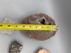 Natural Mineral Specimen Lot Including Agate Thunderegg Geode Halves - Image 11