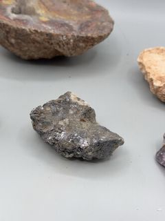 Natural Mineral Specimen Lot Including Agate Thunderegg Geode Halves - Image 4