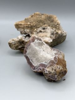 Natural Mineral Specimen Lot Including Agate Thunderegg Geode Halves - Image 6