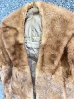 Blonde Mink Fur Stole Shawl Capelet Evening Wrap - Image 3