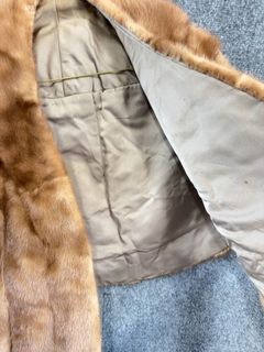 Blonde Mink Fur Stole Shawl Capelet Evening Wrap - Image 6