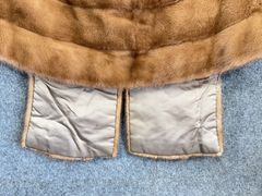 Blonde Mink Fur Stole Shawl Capelet Evening Wrap - Image 9