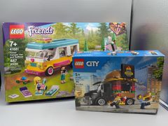 LEGO Friends Camper Van & CITY Burger Truck Sets - Image 1