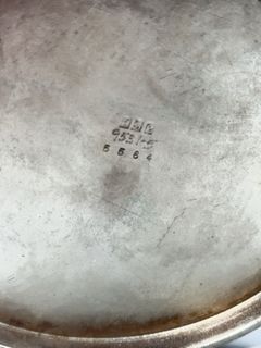 Antique Silver Plate Bride's Basket With Tall Handle - Image 7