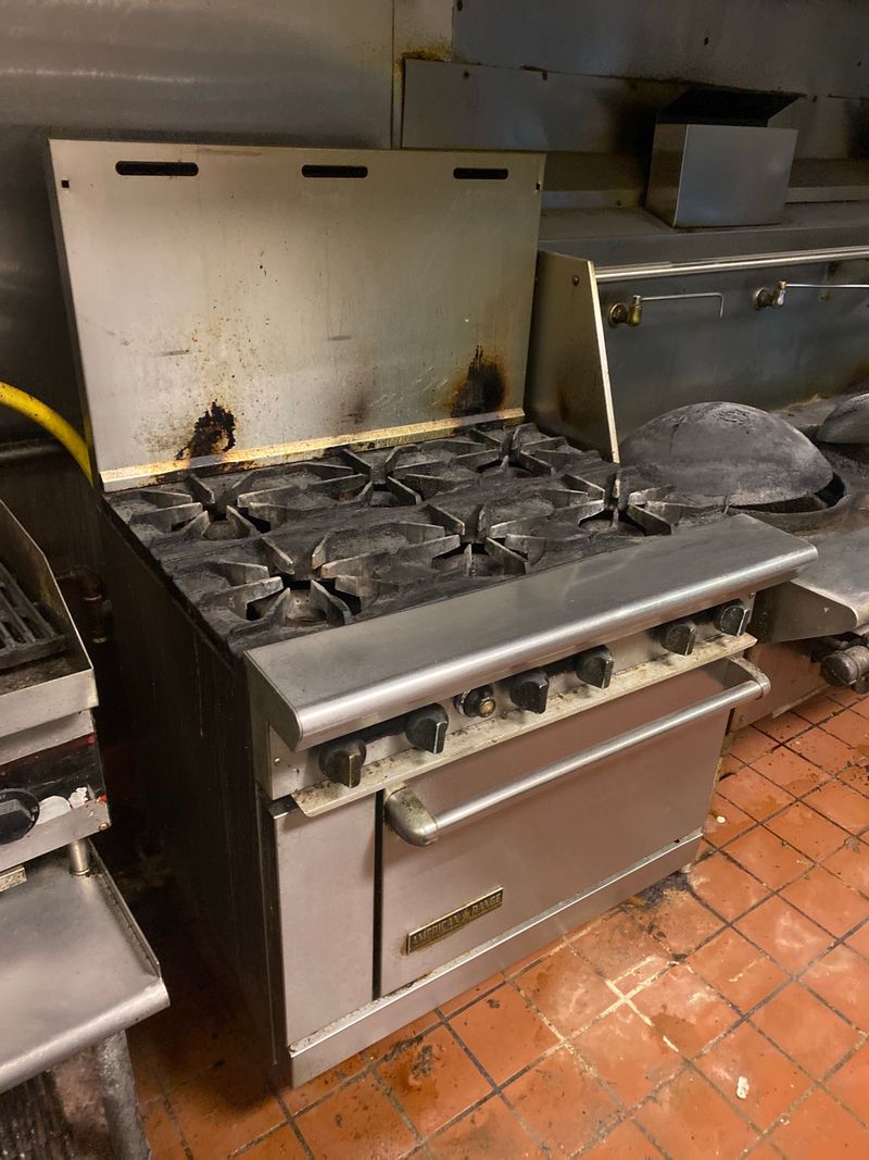 Six-Burner Gas Range with Oven - Image 1