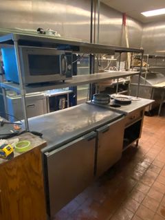 Prep Table With Cold Storage & Hot Wells - Image 1