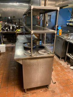 Prep Table With Cold Storage & Hot Wells - Image 4