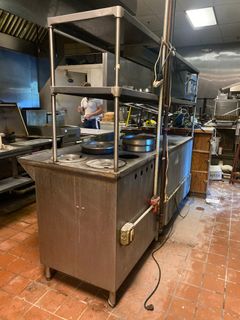 Prep Table With Cold Storage & Hot Wells - Image 5