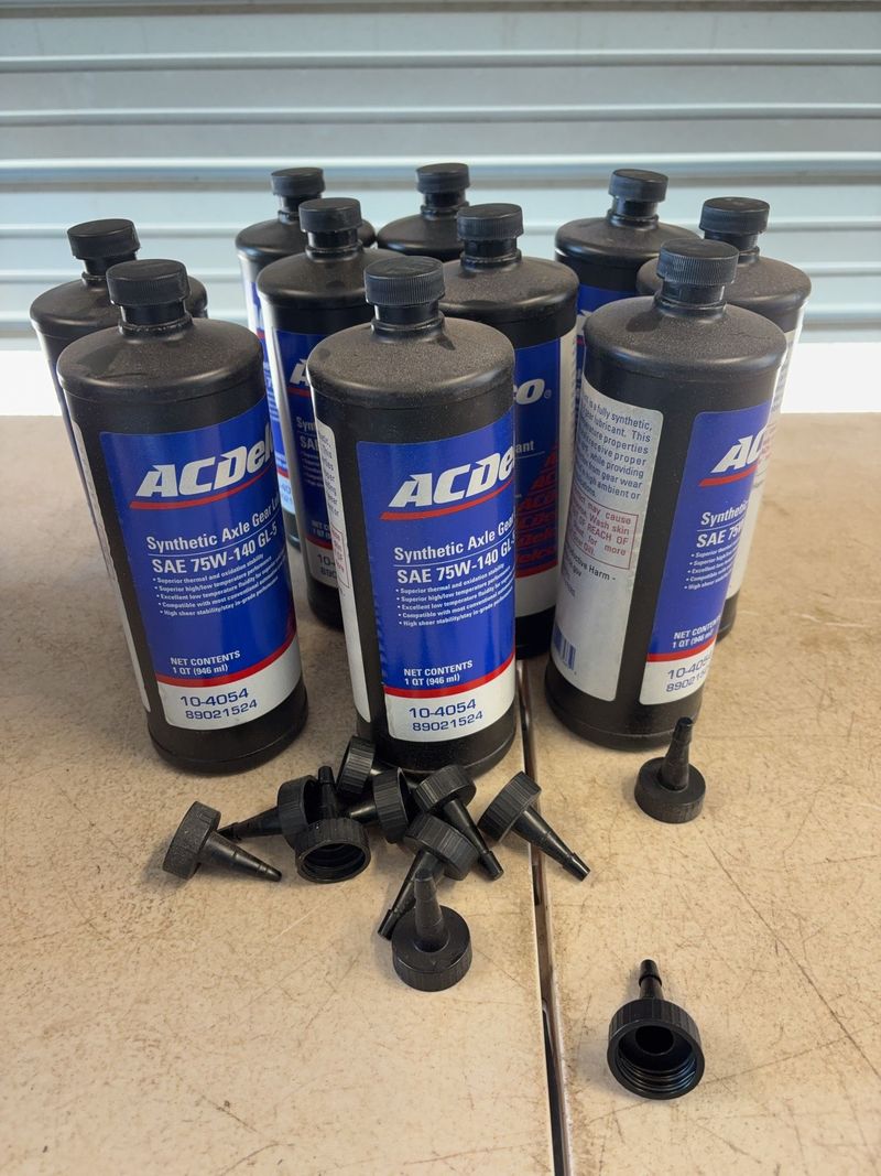 10 Bottles Synthetic Axle Gear Lube 75W-140 GL-5 - Image 1